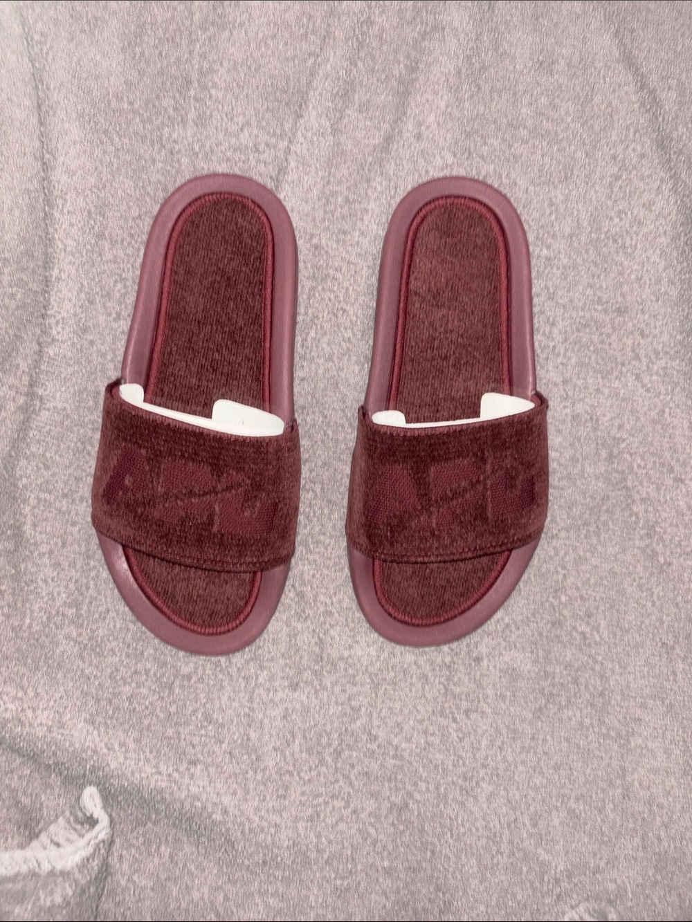 APL Burgundy  Slide Sandals size 6